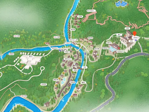 嘉禾结合景区手绘地图智慧导览和720全景技术，可以让景区更加“动”起来，为游客提供更加身临其境的导览体验。